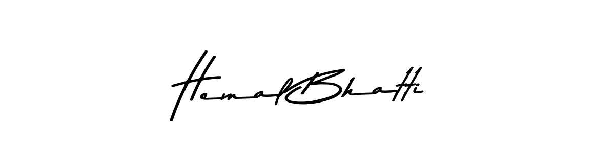 Also You can easily find your signature by using the search form. We will create Hemal Bhatti name handwritten signature images for you free of cost using Asem Kandis PERSONAL USE sign style. Hemal Bhatti signature style 9 images and pictures png