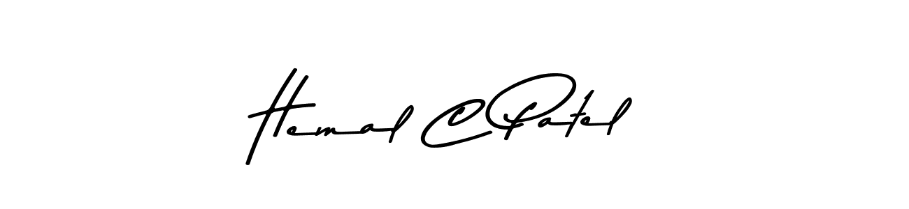 This is the best signature style for the Hemal C Patel name. Also you like these signature font (Asem Kandis PERSONAL USE). Mix name signature. Hemal C Patel signature style 9 images and pictures png