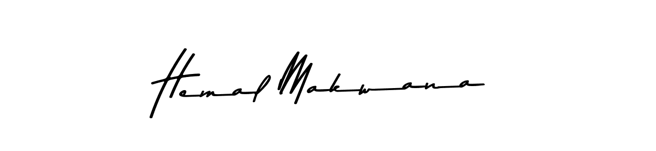 How to make Hemal Makwana signature? Asem Kandis PERSONAL USE is a professional autograph style. Create handwritten signature for Hemal Makwana name. Hemal Makwana signature style 9 images and pictures png