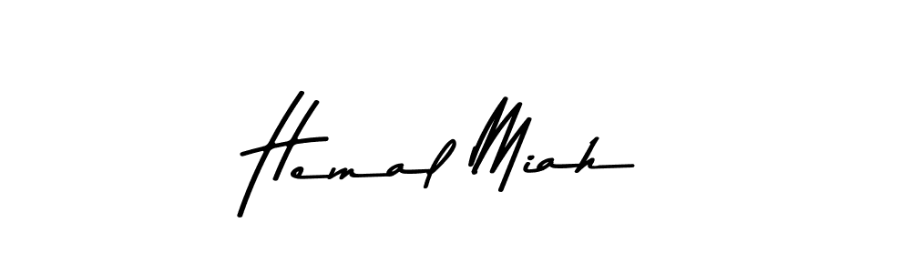 Hemal Miah stylish signature style. Best Handwritten Sign (Asem Kandis PERSONAL USE) for my name. Handwritten Signature Collection Ideas for my name Hemal Miah. Hemal Miah signature style 9 images and pictures png