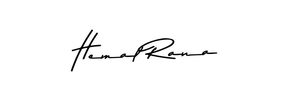 Hemal Rana stylish signature style. Best Handwritten Sign (Asem Kandis PERSONAL USE) for my name. Handwritten Signature Collection Ideas for my name Hemal Rana. Hemal Rana signature style 9 images and pictures png