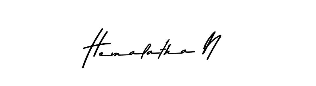 You should practise on your own different ways (Asem Kandis PERSONAL USE) to write your name (Hemalatha N) in signature. don't let someone else do it for you. Hemalatha N signature style 9 images and pictures png