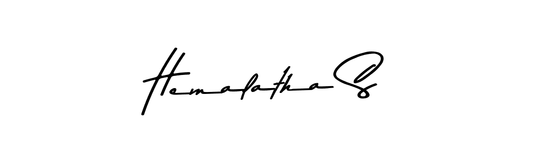 Design your own signature with our free online signature maker. With this signature software, you can create a handwritten (Asem Kandis PERSONAL USE) signature for name Hemalatha S. Hemalatha S signature style 9 images and pictures png