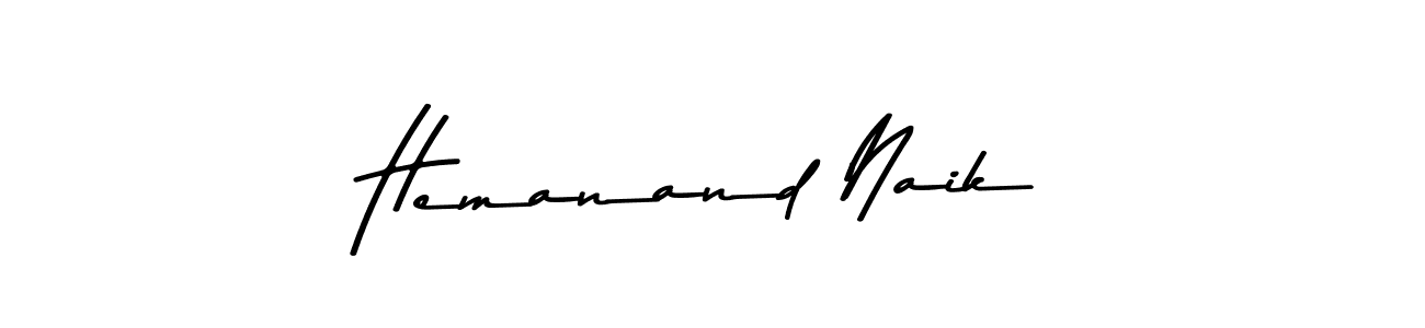 Similarly Asem Kandis PERSONAL USE is the best handwritten signature design. Signature creator online .You can use it as an online autograph creator for name Hemanand Naik. Hemanand Naik signature style 9 images and pictures png
