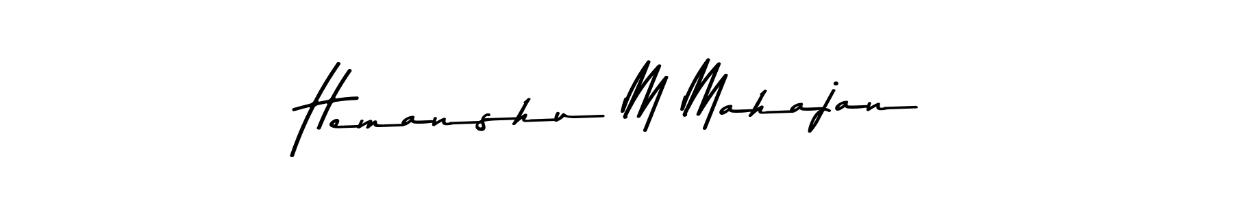 You can use this online signature creator to create a handwritten signature for the name Hemanshu M Mahajan. This is the best online autograph maker. Hemanshu M Mahajan signature style 9 images and pictures png
