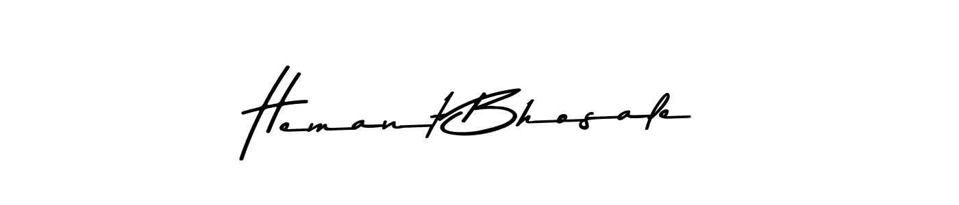 Use a signature maker to create a handwritten signature online. With this signature software, you can design (Asem Kandis PERSONAL USE) your own signature for name Hemant Bhosale. Hemant Bhosale signature style 9 images and pictures png