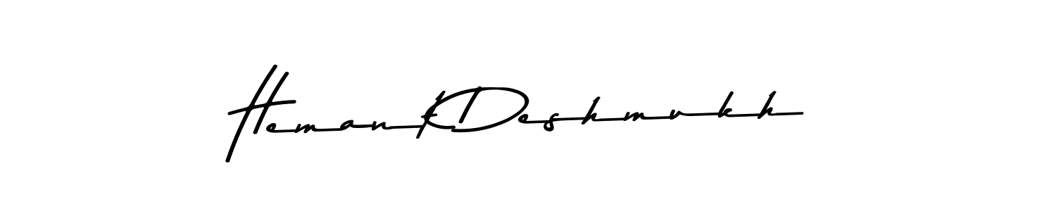 Make a short Hemant Deshmukh signature style. Manage your documents anywhere anytime using Asem Kandis PERSONAL USE. Create and add eSignatures, submit forms, share and send files easily. Hemant Deshmukh signature style 9 images and pictures png