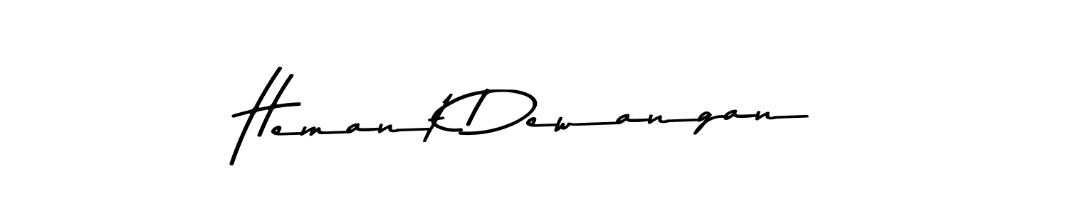 How to make Hemant Dewangan signature? Asem Kandis PERSONAL USE is a professional autograph style. Create handwritten signature for Hemant Dewangan name. Hemant Dewangan signature style 9 images and pictures png