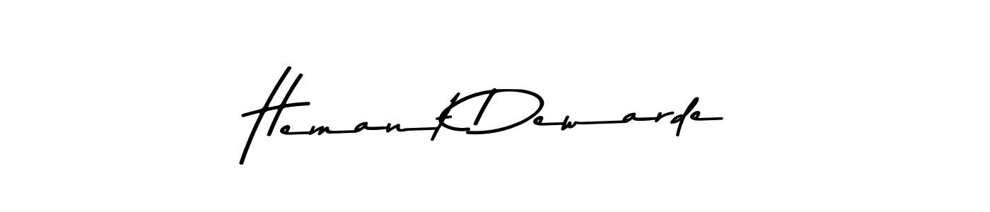 The best way (Asem Kandis PERSONAL USE) to make a short signature is to pick only two or three words in your name. The name Hemant Dewarde include a total of six letters. For converting this name. Hemant Dewarde signature style 9 images and pictures png