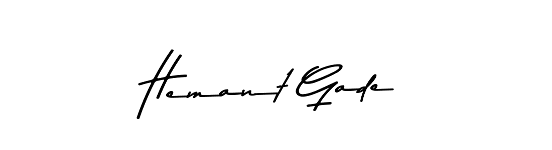 Also You can easily find your signature by using the search form. We will create Hemant Gade name handwritten signature images for you free of cost using Asem Kandis PERSONAL USE sign style. Hemant Gade signature style 9 images and pictures png