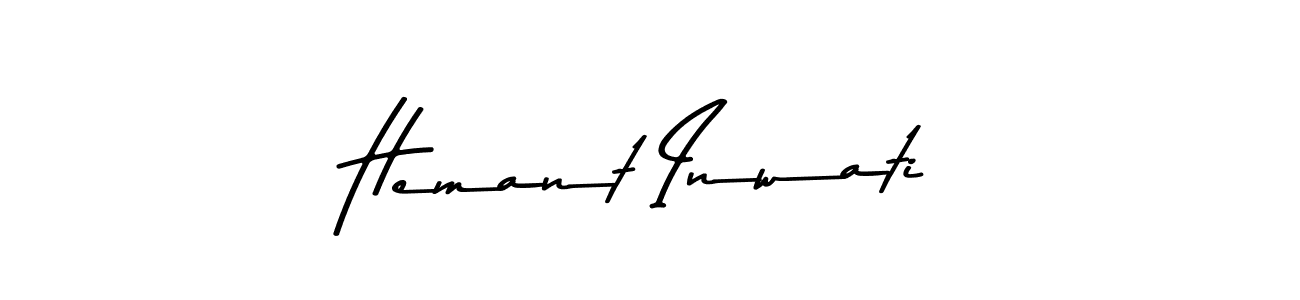 Hemant Inwati stylish signature style. Best Handwritten Sign (Asem Kandis PERSONAL USE) for my name. Handwritten Signature Collection Ideas for my name Hemant Inwati. Hemant Inwati signature style 9 images and pictures png