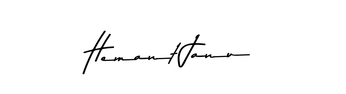 Asem Kandis PERSONAL USE is a professional signature style that is perfect for those who want to add a touch of class to their signature. It is also a great choice for those who want to make their signature more unique. Get Hemant Janu name to fancy signature for free. Hemant Janu signature style 9 images and pictures png