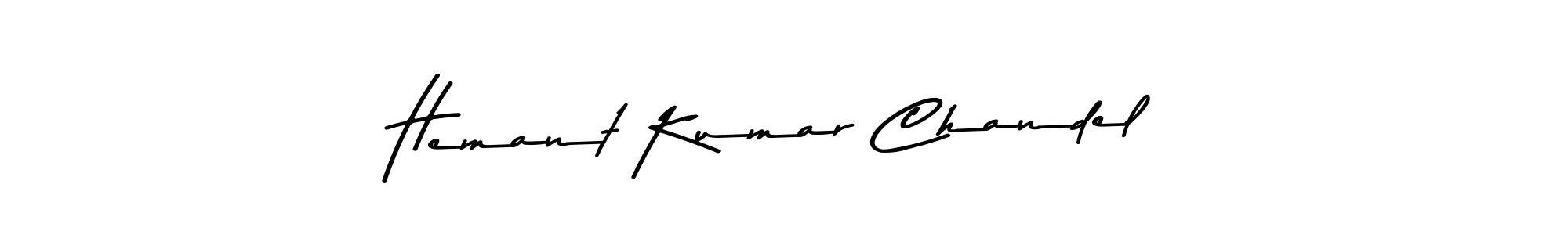 Make a beautiful signature design for name Hemant Kumar Chandel. With this signature (Asem Kandis PERSONAL USE) style, you can create a handwritten signature for free. Hemant Kumar Chandel signature style 9 images and pictures png