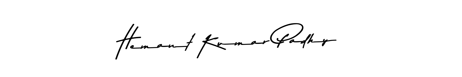 The best way (Asem Kandis PERSONAL USE) to make a short signature is to pick only two or three words in your name. The name Hemant Kumar Padhy include a total of six letters. For converting this name. Hemant Kumar Padhy signature style 9 images and pictures png