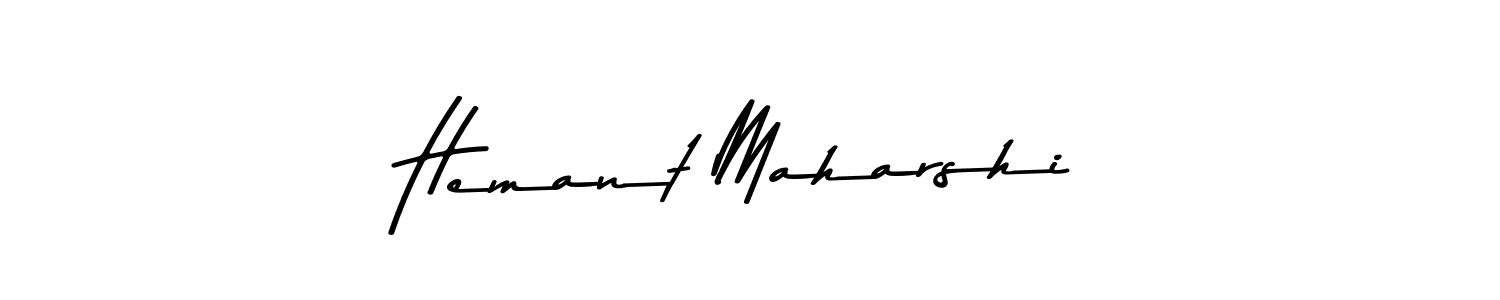 Make a beautiful signature design for name Hemant Maharshi. With this signature (Asem Kandis PERSONAL USE) style, you can create a handwritten signature for free. Hemant Maharshi signature style 9 images and pictures png