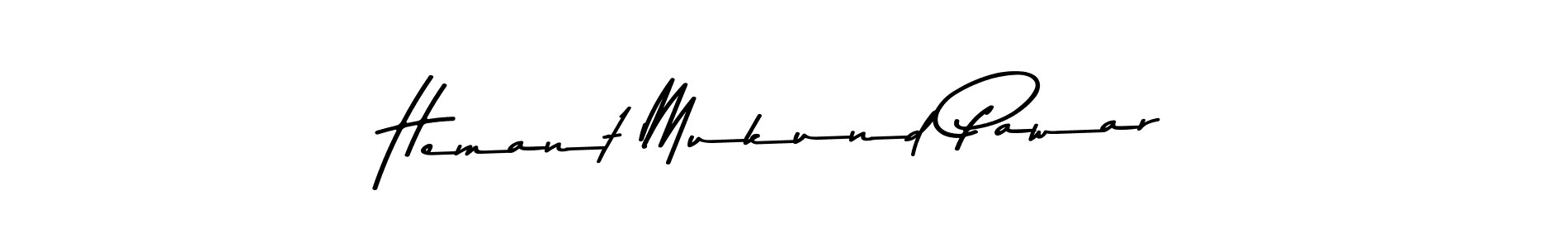 Hemant Mukund Pawar stylish signature style. Best Handwritten Sign (Asem Kandis PERSONAL USE) for my name. Handwritten Signature Collection Ideas for my name Hemant Mukund Pawar. Hemant Mukund Pawar signature style 9 images and pictures png