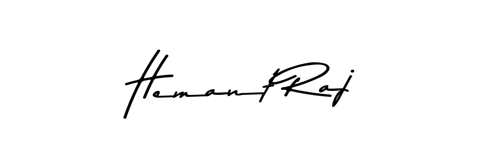 Design your own signature with our free online signature maker. With this signature software, you can create a handwritten (Asem Kandis PERSONAL USE) signature for name Hemant Raj. Hemant Raj signature style 9 images and pictures png