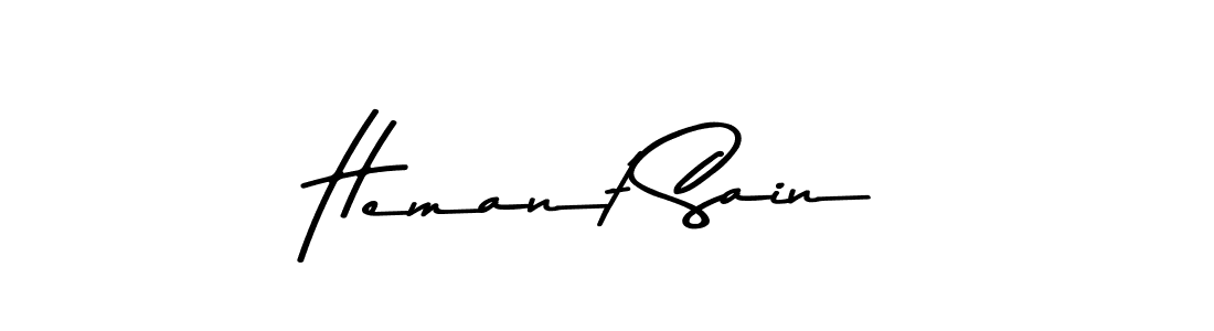 Make a beautiful signature design for name Hemant Sain. Use this online signature maker to create a handwritten signature for free. Hemant Sain signature style 9 images and pictures png