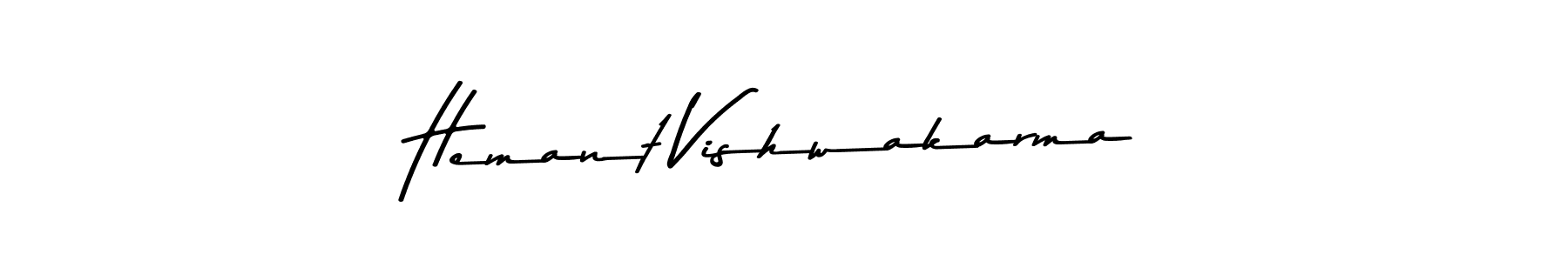 Asem Kandis PERSONAL USE is a professional signature style that is perfect for those who want to add a touch of class to their signature. It is also a great choice for those who want to make their signature more unique. Get Hemant Vishwakarma name to fancy signature for free. Hemant Vishwakarma signature style 9 images and pictures png