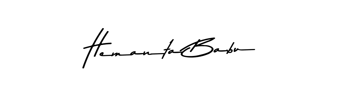 Design your own signature with our free online signature maker. With this signature software, you can create a handwritten (Asem Kandis PERSONAL USE) signature for name Hemanta Babu. Hemanta Babu signature style 9 images and pictures png