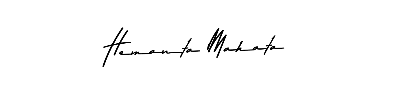 Create a beautiful signature design for name Hemanta Mahata. With this signature (Asem Kandis PERSONAL USE) fonts, you can make a handwritten signature for free. Hemanta Mahata signature style 9 images and pictures png