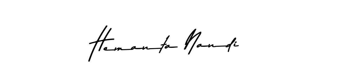 Design your own signature with our free online signature maker. With this signature software, you can create a handwritten (Asem Kandis PERSONAL USE) signature for name Hemanta Nandi. Hemanta Nandi signature style 9 images and pictures png