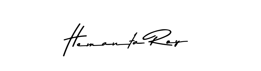 How to make Hemanta Roy name signature. Use Asem Kandis PERSONAL USE style for creating short signs online. This is the latest handwritten sign. Hemanta Roy signature style 9 images and pictures png