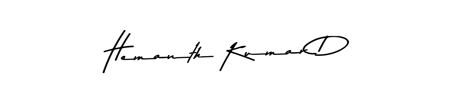 How to make Hemanth Kumar D signature? Asem Kandis PERSONAL USE is a professional autograph style. Create handwritten signature for Hemanth Kumar D name. Hemanth Kumar D signature style 9 images and pictures png