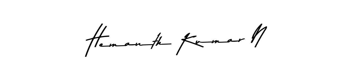 You should practise on your own different ways (Asem Kandis PERSONAL USE) to write your name (Hemanth Kumar N) in signature. don't let someone else do it for you. Hemanth Kumar N signature style 9 images and pictures png