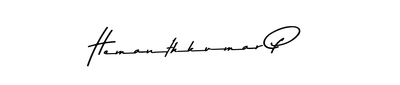 Design your own signature with our free online signature maker. With this signature software, you can create a handwritten (Asem Kandis PERSONAL USE) signature for name Hemanthkumar P. Hemanthkumar P signature style 9 images and pictures png