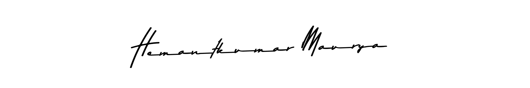 Also we have Hemantkumar Maurya name is the best signature style. Create professional handwritten signature collection using Asem Kandis PERSONAL USE autograph style. Hemantkumar Maurya signature style 9 images and pictures png