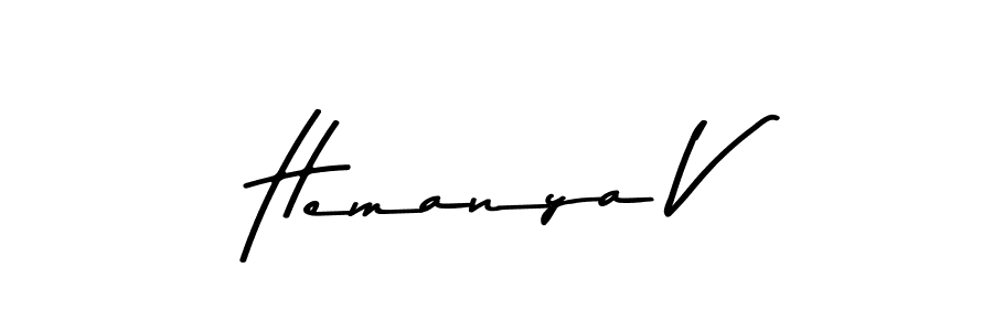 You can use this online signature creator to create a handwritten signature for the name Hemanya V. This is the best online autograph maker. Hemanya V signature style 9 images and pictures png