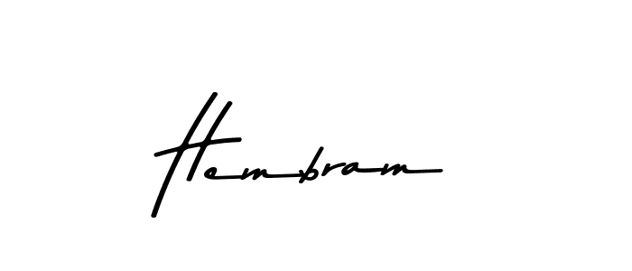 Here are the top 10 professional signature styles for the name Hembram. These are the best autograph styles you can use for your name. Hembram signature style 9 images and pictures png