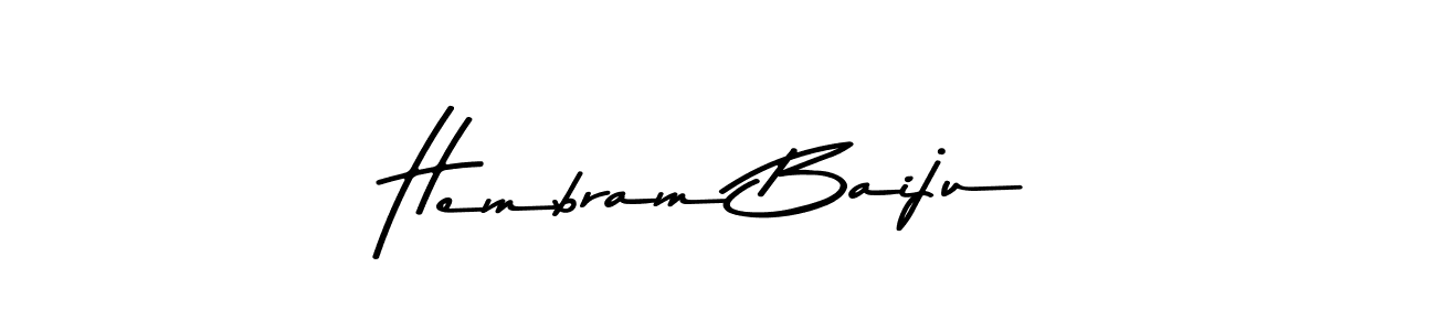 Similarly Asem Kandis PERSONAL USE is the best handwritten signature design. Signature creator online .You can use it as an online autograph creator for name Hembram Baiju. Hembram Baiju signature style 9 images and pictures png
