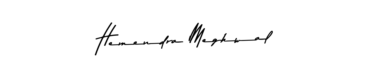 The best way (Asem Kandis PERSONAL USE) to make a short signature is to pick only two or three words in your name. The name Hemendra Meghwal include a total of six letters. For converting this name. Hemendra Meghwal signature style 9 images and pictures png