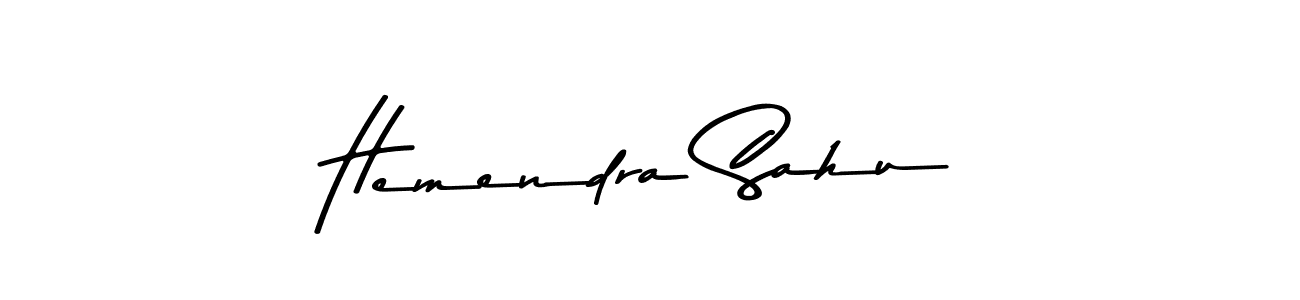 Make a beautiful signature design for name Hemendra Sahu. With this signature (Asem Kandis PERSONAL USE) style, you can create a handwritten signature for free. Hemendra Sahu signature style 9 images and pictures png