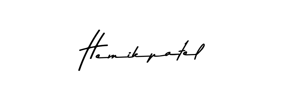 Use a signature maker to create a handwritten signature online. With this signature software, you can design (Asem Kandis PERSONAL USE) your own signature for name Hemikpatel. Hemikpatel signature style 9 images and pictures png