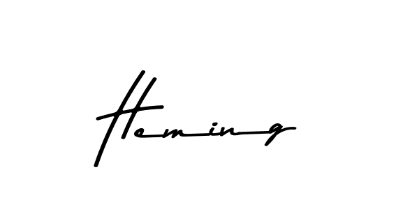 Also we have Heming name is the best signature style. Create professional handwritten signature collection using Asem Kandis PERSONAL USE autograph style. Heming signature style 9 images and pictures png
