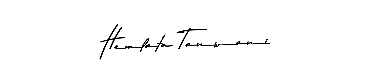 Use a signature maker to create a handwritten signature online. With this signature software, you can design (Asem Kandis PERSONAL USE) your own signature for name Hemlata Tanwani. Hemlata Tanwani signature style 9 images and pictures png
