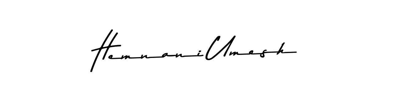 Make a beautiful signature design for name Hemnani Umesh. Use this online signature maker to create a handwritten signature for free. Hemnani Umesh signature style 9 images and pictures png