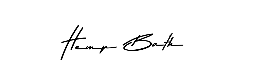 How to make Hemp  Bath name signature. Use Asem Kandis PERSONAL USE style for creating short signs online. This is the latest handwritten sign. Hemp  Bath signature style 9 images and pictures png