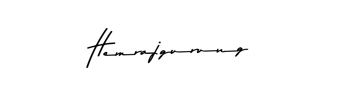 How to make Hemrajgurung signature? Asem Kandis PERSONAL USE is a professional autograph style. Create handwritten signature for Hemrajgurung name. Hemrajgurung signature style 9 images and pictures png
