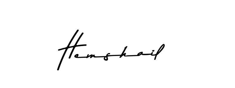 You can use this online signature creator to create a handwritten signature for the name Hemshail. This is the best online autograph maker. Hemshail signature style 9 images and pictures png