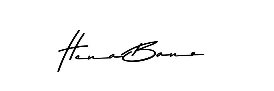 Design your own signature with our free online signature maker. With this signature software, you can create a handwritten (Asem Kandis PERSONAL USE) signature for name Hena Bano. Hena Bano signature style 9 images and pictures png