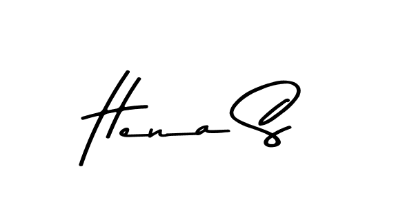 Create a beautiful signature design for name Hena S. With this signature (Asem Kandis PERSONAL USE) fonts, you can make a handwritten signature for free. Hena S signature style 9 images and pictures png