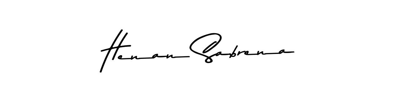 Asem Kandis PERSONAL USE is a professional signature style that is perfect for those who want to add a touch of class to their signature. It is also a great choice for those who want to make their signature more unique. Get Henan Sabrena name to fancy signature for free. Henan Sabrena signature style 9 images and pictures png