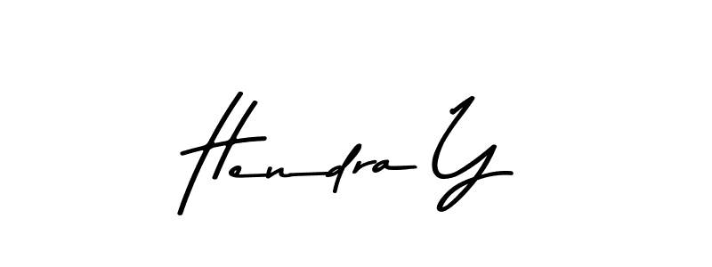 Hendra Y stylish signature style. Best Handwritten Sign (Asem Kandis PERSONAL USE) for my name. Handwritten Signature Collection Ideas for my name Hendra Y. Hendra Y signature style 9 images and pictures png