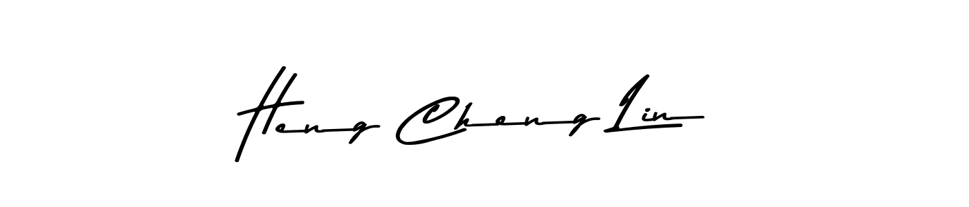 The best way (Asem Kandis PERSONAL USE) to make a short signature is to pick only two or three words in your name. The name Heng Cheng Lin include a total of six letters. For converting this name. Heng Cheng Lin signature style 9 images and pictures png