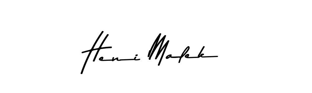 How to make Heni Malek signature? Asem Kandis PERSONAL USE is a professional autograph style. Create handwritten signature for Heni Malek name. Heni Malek signature style 9 images and pictures png