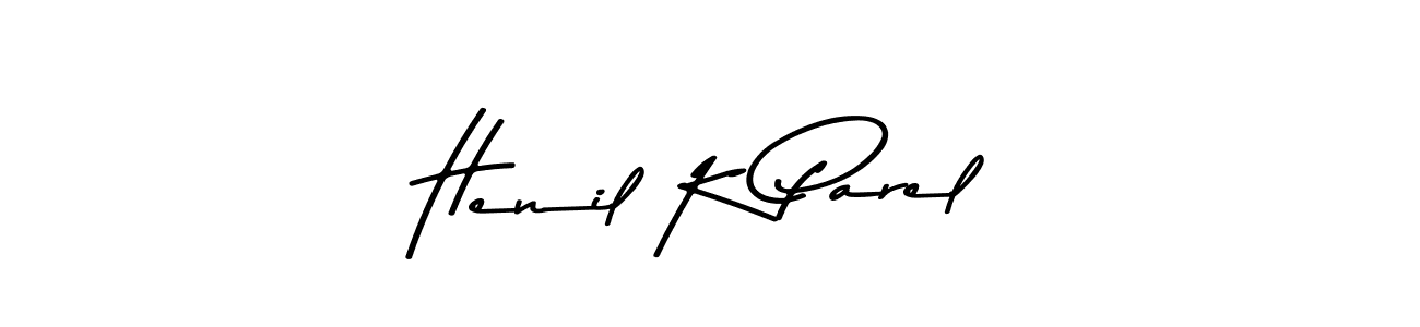 Make a beautiful signature design for name Henil K Parel. Use this online signature maker to create a handwritten signature for free. Henil K Parel signature style 9 images and pictures png